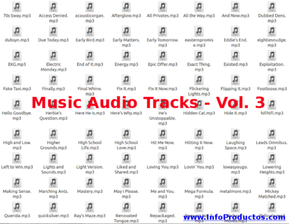 Music Audio Tracks - Volumen 3