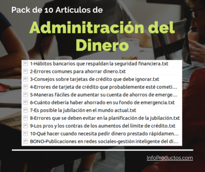 Pack10Articulos-AdministracionDelDinero-verdecito-InfoProductos.com